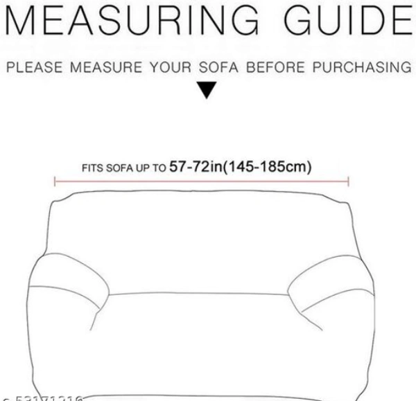 Universal Sofa Cover Big Elasticity Cover for Couch Flexible Stretch Sofa Slipcover (Dark Blue, Double Seater 145-185 cm) - Blue, Polyster, Pack of1, 2 Seater